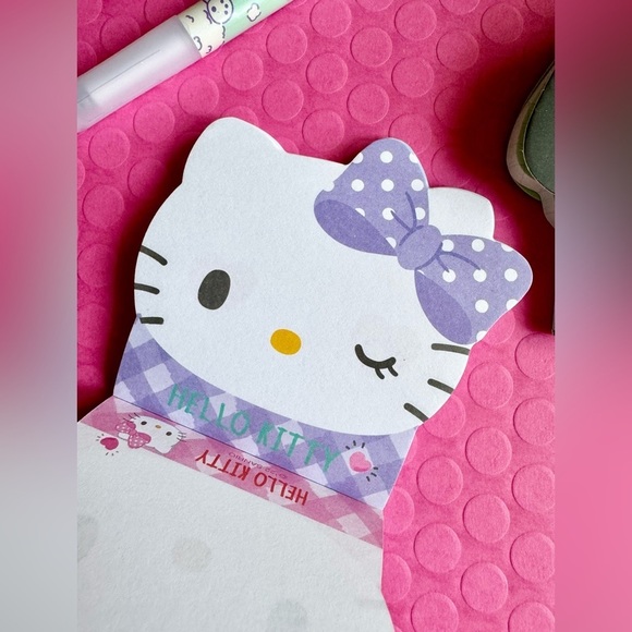 New Sanrio Pochacco & Hello Kitty Zip Pouch, Pen, Note Pads Stationery Set of 4 - Picture 8 of 9